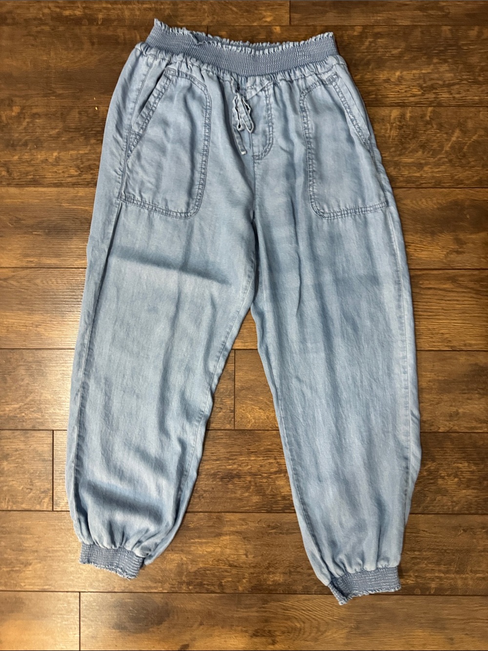 Love Tree Medium Light Blue Elastic Waist Jogger